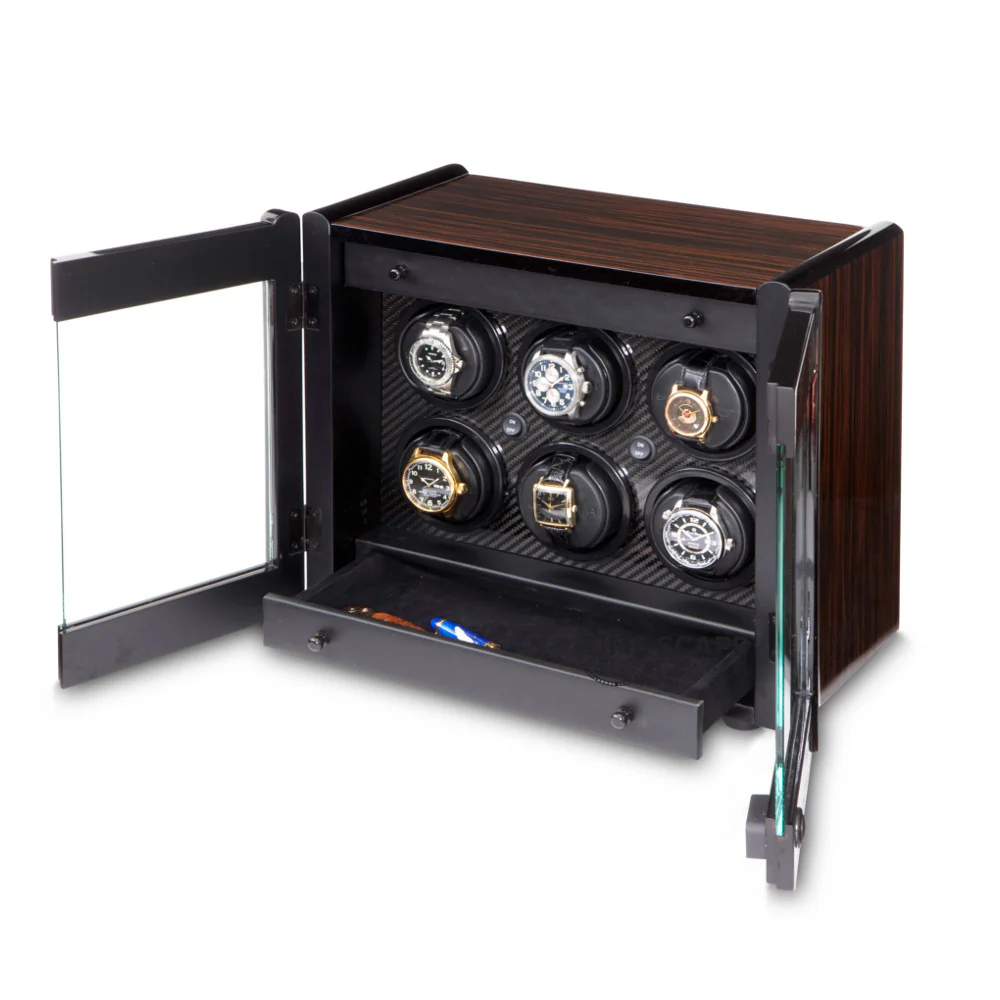 ORBITA - Avanti 6 Watch Winder | Macassar/Carbon - Image 3