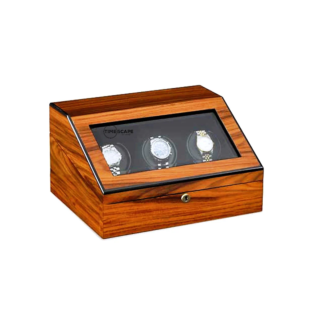 ORBITA - Siena 3 Triple Watch Winder | Teakwood - Image 4