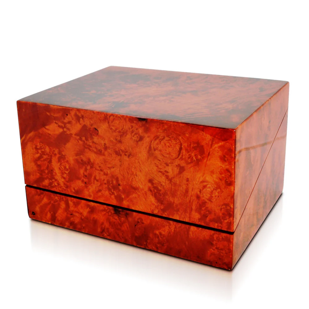 ORBITA - Sparta 2 Deluxe Double Watch Winder | Burlwood - Image 4
