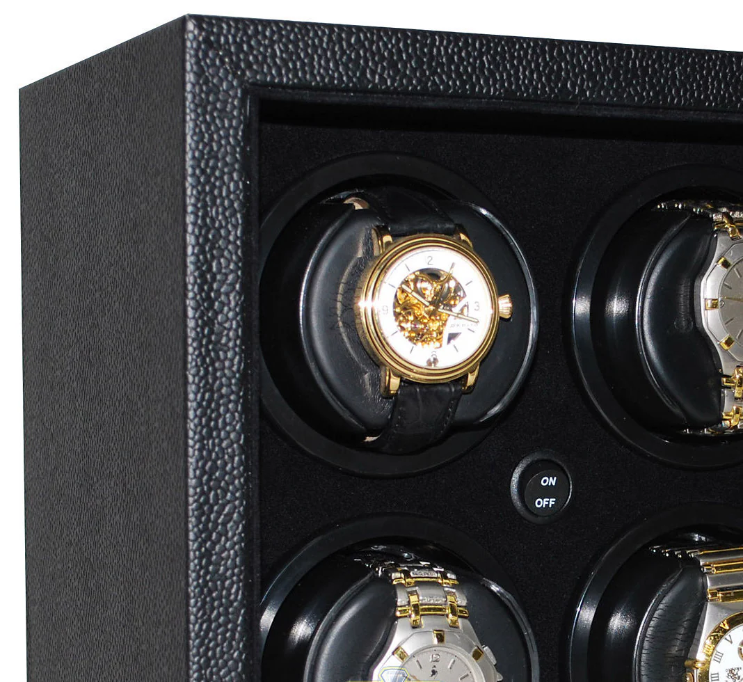 ORBITA - InSafe 4 Watch Winder | Black leatherette - Image 4
