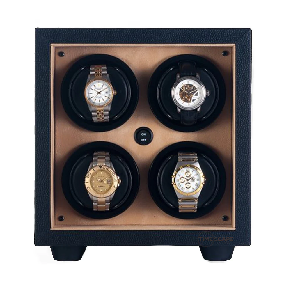 ORBITA - InSafe 4 Watch Winder | Cream Leatherette - Image 3